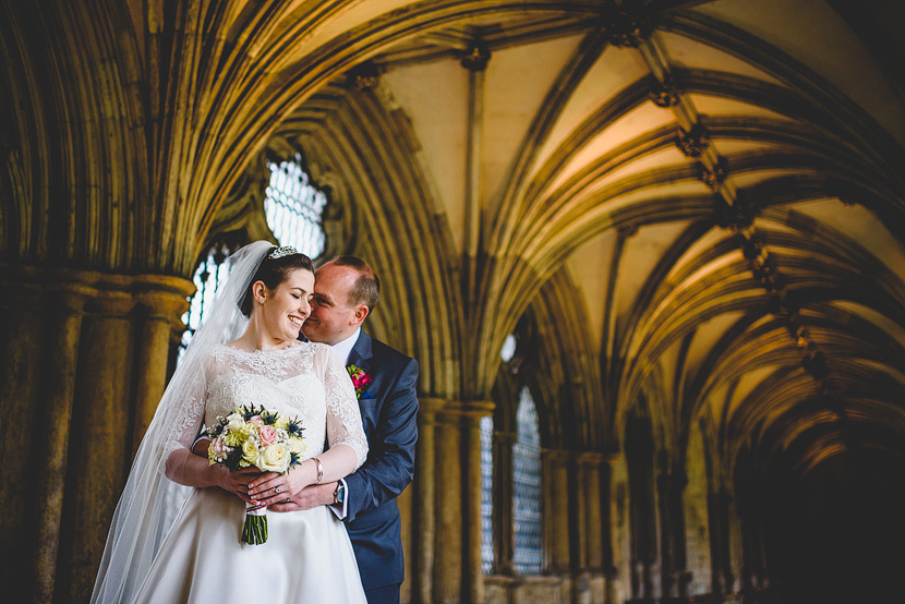 A beautiful wedding at norwich cathedral laura mark cuddle in th